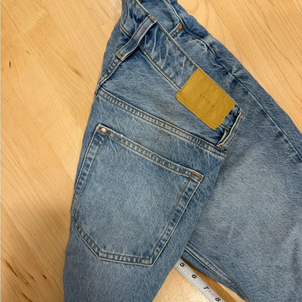 H&M Straight-Leg Blue Denim Jeans